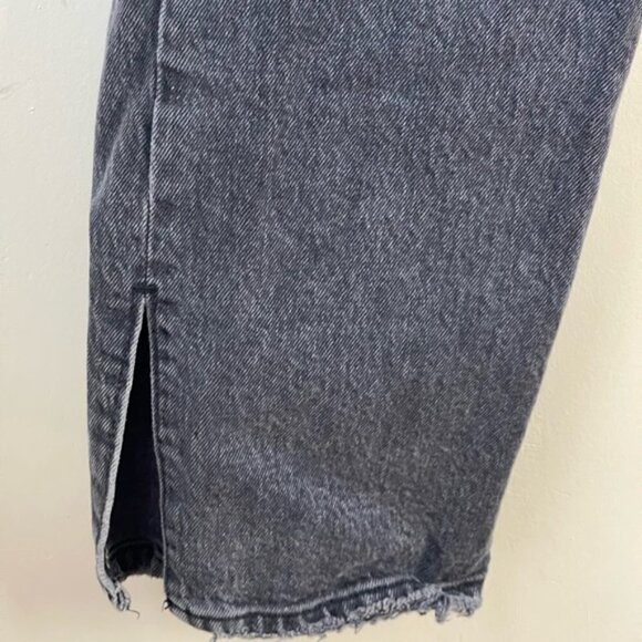 Abercrombie & Fitch Ultra High Rise 90s Straight Jean washed black size 29 - Picture 11 of 12